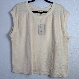 Universal Thread Cream Muscle Tee Size XXL